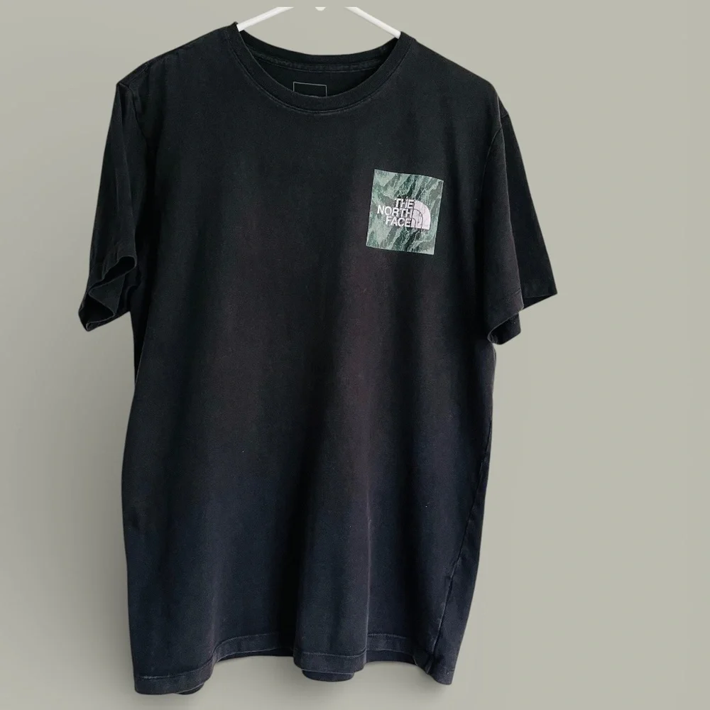 The North Face Black Camo Box Logo Cotton Size L